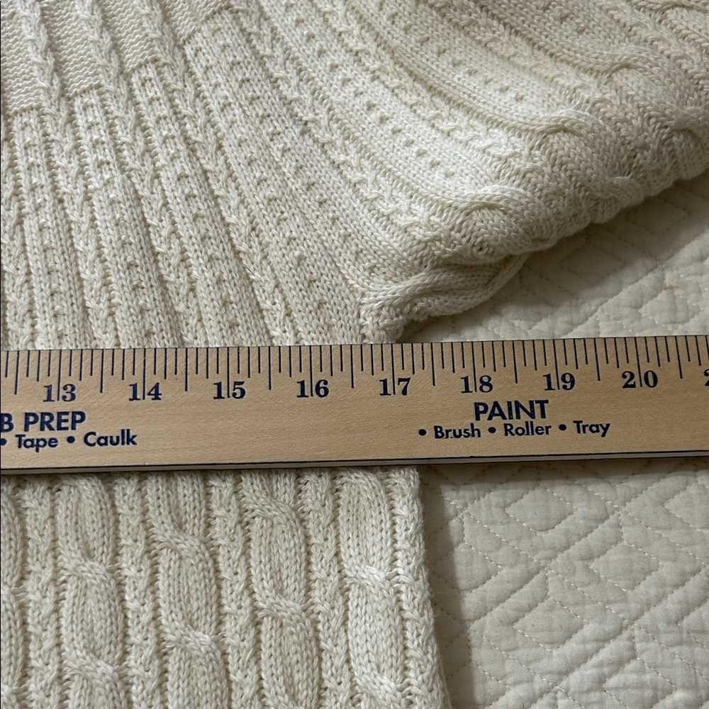 Soft Surroundings Cream Cable Knit Dress Small - Picture 5 of 5